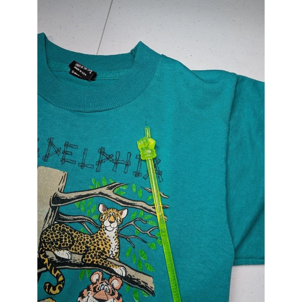 Vintage 1994 Philadelphia Zoo Childrens T Shirt 6-8 Best Kids Wild Life Club - Picture 5 of 9